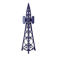 Communications Array Antenna Dish Signal Tower Relay — free pixel art sprite from Scifi Pro