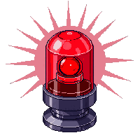 emergency beacon red flashing pulse distress sos