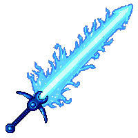 energy sword blade blue glow hilt activated beam