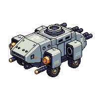 hover tank repulsor pads turret cannon armored
