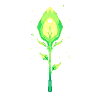 alien plant glowing