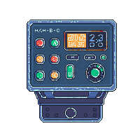 Control Panel Console — free pixel art sprite from Scifi Props