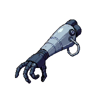 Robot Arm — free pixel art sprite from the Scifi Props collection, transparent PNG