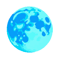 blue moon pale blue rare glowing round
