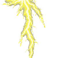 lightning bolt yellow electric branching sky crack