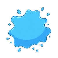 puddle water blue flat ground reflection splash