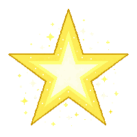 single star golden large twinkling sparkle