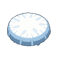 snow cap white covering top layer rounded