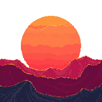 sun red rising horizon dawn morning fiery