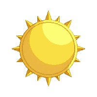 sun small icon yellow simple minimal circle