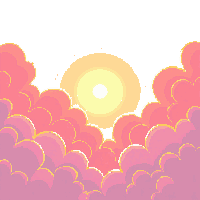 sunset cloud orange pink golden warm glowing