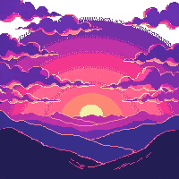 sunset cloud purple red dramatic warm vivid