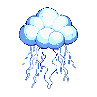 thunder cloud flash bright white burst illuminated