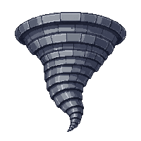 tornado funnel gray dark spinning destructive cone