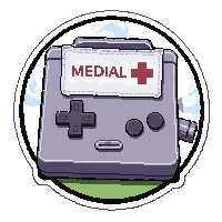 Medical White Embroidered Logo — free pixel art sprite from the Soccer Armbands collection, transparent PNG