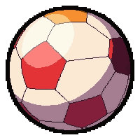 Beach Soccer  Bright Colors — free pixel art sprite from Soccer Balls Variants