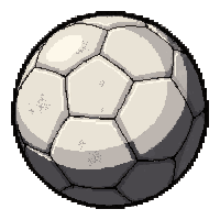 Beach Soccer  Scuffed And Scratched — free pixel art sprite from Soccer Balls Variants