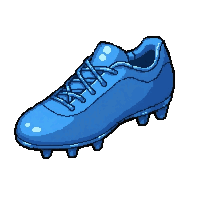 Blue Metallic  Brand New Shiny — free pixel art sprite from Soccer Boots