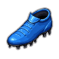Blue Metallic  Muddy And Dirty — free pixel art sprite from Soccer Boots