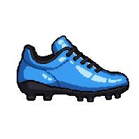 Blue Metallic  Studded Sole — free pixel art sprite from Soccer Boots