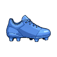 Blue Metallic  Tournament Grade — free pixel art sprite from Soccer Boots