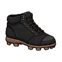 leather black lightly worn