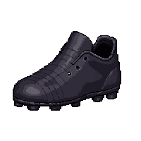 leather black molded flat sole