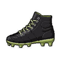 leather black with grass stains