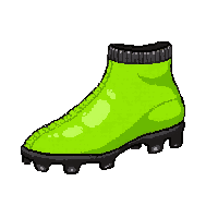 Neon Green Mesh Studded Sole — free pixel art sprite from the Soccer Boots collection, transparent PNG