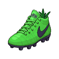 neon green mesh with grass stains