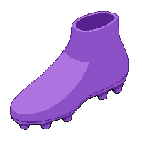 purple gradient lightly worn