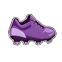 purple gradient molded flat sole