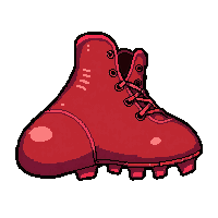 red suede with grass stains
