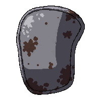 knee pad  mud covered