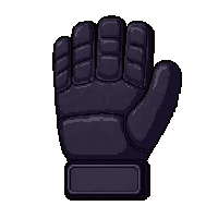 black padded gloves  vintage bulky