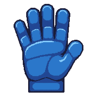 blue keeper gloves  latex palm
