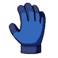 Blue Keeper Gloves  Modern Grip — free pixel art sprite from Soccer Goalkeeper Gear