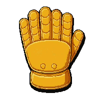 Gold Trimmed Vintage Bulky — free pixel art sprite from the Soccer Goalkeeper Gear collection, transparent PNG