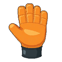 Orange Safety Brand New — free pixel art sprite from the Soccer Goalkeeper Gear collection, transparent PNG