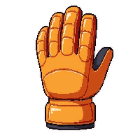 orange safety  vintage bulky