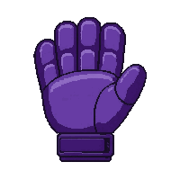 Purple Padded Vintage Bulky — free pixel art sprite from the Soccer Goalkeeper Gear collection, transparent PNG