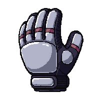 Silver Metallic  Vintage Bulky — free pixel art sprite from the Soccer Goalkeeper Gear collection, transparent PNG