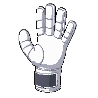 white goalie gloves  latex palm