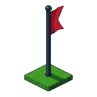 corner flag marker  grass stained base