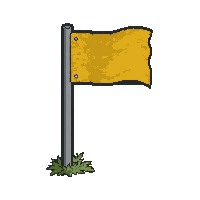 corner flag marker  worn and weathered
