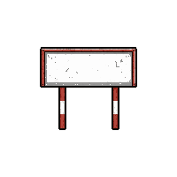 goal line marker  street play worn