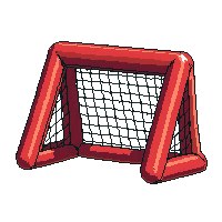 inflatable pop up goal  pristine condition