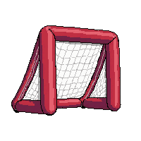inflatable pop up goal  street play worn