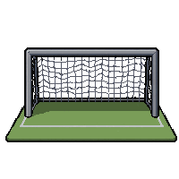 iron frame goal  well used practice