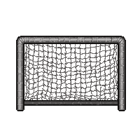 metal cage goal  street play worn